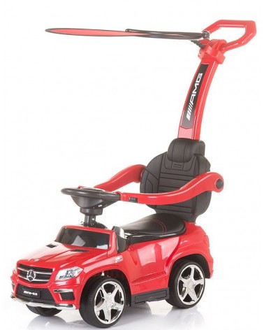 Cochecito para niño con mango color rojo blanco diseño de Mercedes Benz Chipolino GL63 AMG 