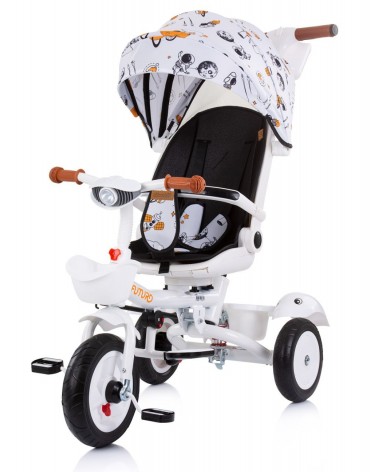 Ochine Triciclo para niños pequeños, cochecito compacto para bicicleta,  carrito de bebé, triciclo para niños, triciclo fácil de empujar, cochecito