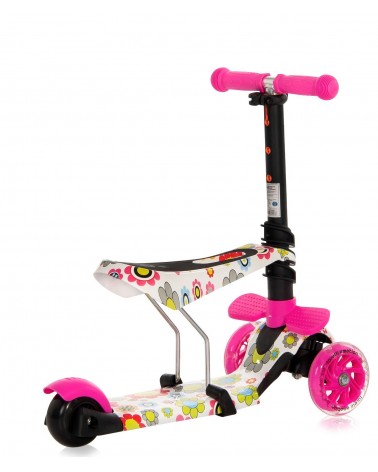 Triciclo Motoca Infantil Butterfly Rosa Magic Toys Sem Luz