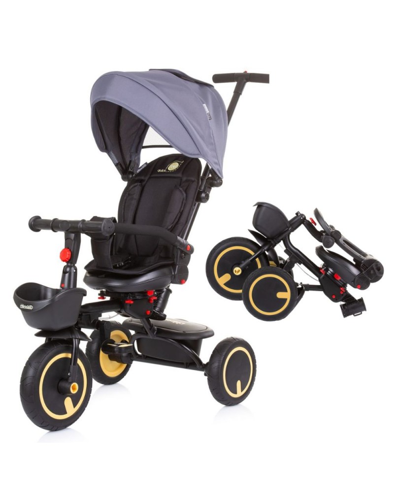 Kinderkraft AVEO Triciclo Bebé, Plegable, Trike, Bicicleta para